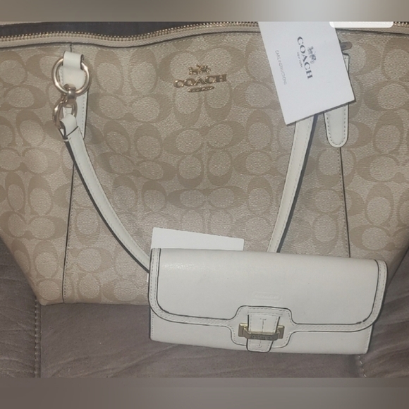 Coach Chalk tote Bag+Chalk Wallet - Picture 2 of 12